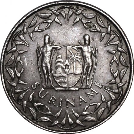 Суринам 25 центов 1976 год