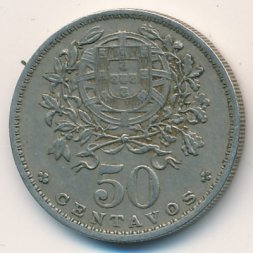 Португалия 50 сентаво 1944 год