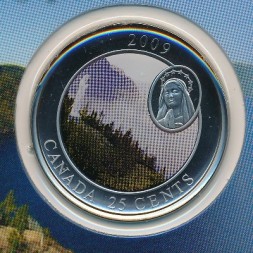 Канада 25 центов 2009 год