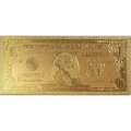 Сувенирная банкнота США 1 доллар (золотые) - UNC