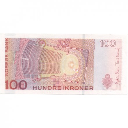 Норвегия 100 крон 2015 год - UNC