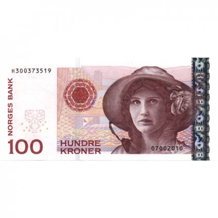 Норвегия 100 крон 2015 год - UNC