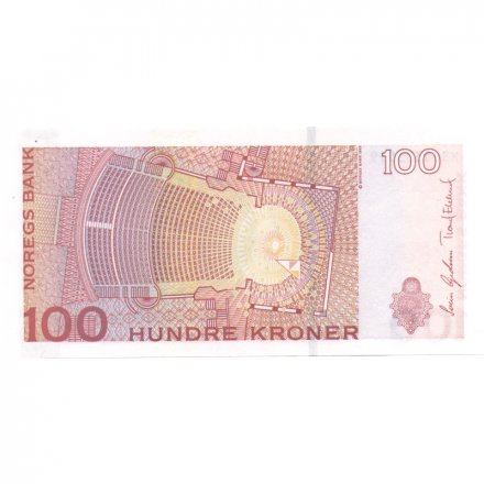 Норвегия 100 крон 2015 год - UNC