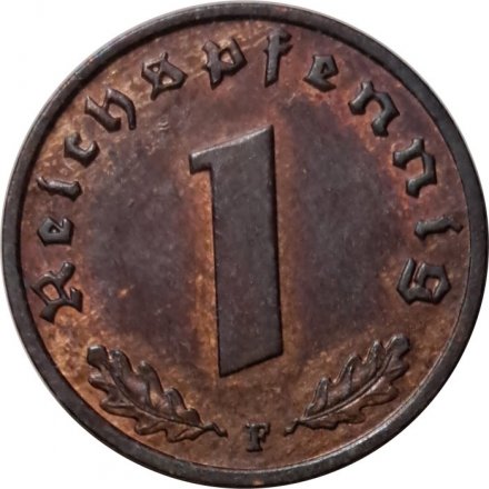 Третий Рейх 1 рейхспфенниг 1937 год (F)