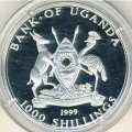 Уганда 1000 шиллингов 1999 год