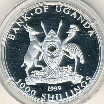 Уганда 1000 шиллингов 1999 год