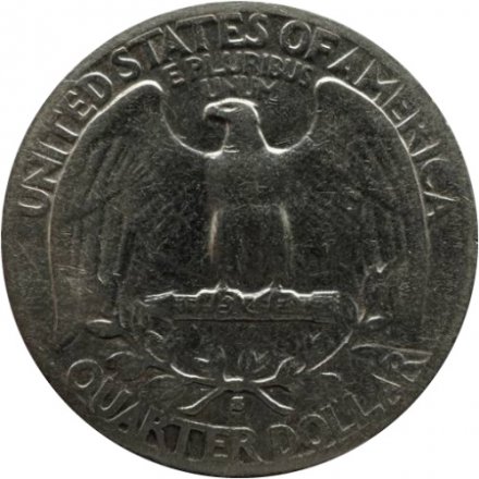 США 25 центов (1/4 доллара) 1935 год - Джордж Вашингтон (без отметки МД)