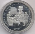 Либерия 20 долларов 2003 год - Продажа Аляски 1867