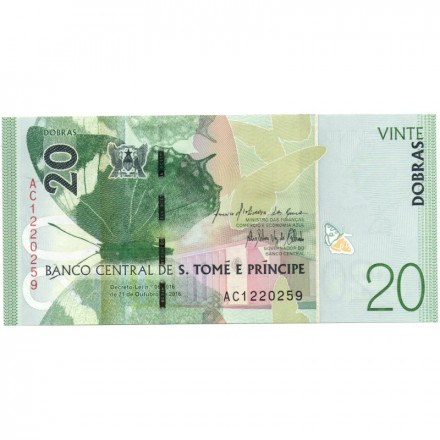 Сан-Томе и Принсипи 20 добра 2016 год - UNC