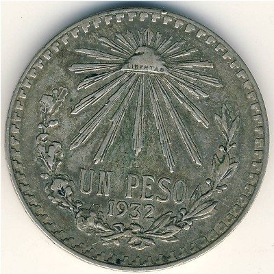 Мексика 1 песо 1932 год
