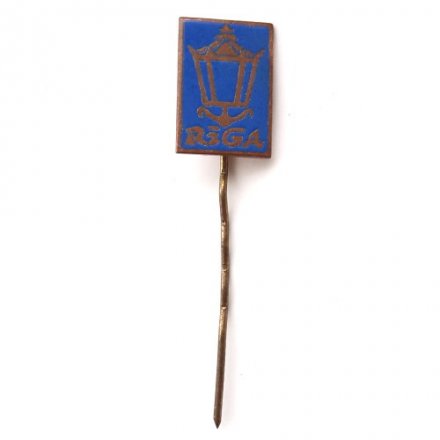 Значок-иголка Рига. Riga. Фонарь. Тяжелый