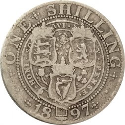 Великобритания 1 шиллинг 1897 год