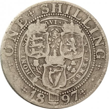 Великобритания 1 шиллинг 1897 год