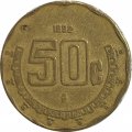 Мексика 50 сентаво 1992 год