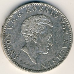 Монета Саксония 1 талер 1832 год