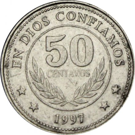 Никарагуа 50 сентаво 1997 год