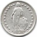 Швейцария 1 франк 1908 год