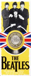 «the Beatles» - Гравированная цветная монета 10 рублей в буклете