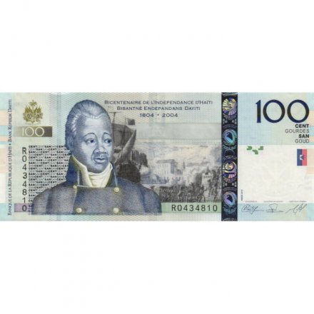 Гаити 100 гурдов 2004 (2010) год - 200 лет Независимости Гаити UNC