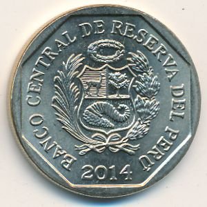 Перу 1 новый соль 2014 год - Кафедральный собор Лимы