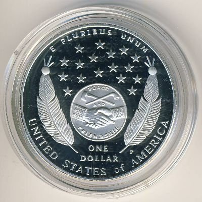 США 1 доллар 2004 год - 200-летие экспедиции Льюиса и Кларка 1804-2004 гг