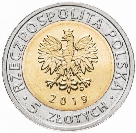 Польша 5 злотых 2019 год - Открой для себя Польшу. Памятники Фромборка