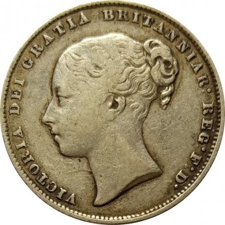 Великобритания 1 шиллинг 1866 год