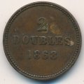 Гернси 2 дубля 1868 год
