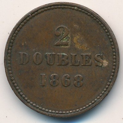 Гернси 2 дубля 1868 год