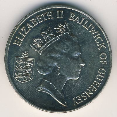 Гернси 2 фунта 1985 год