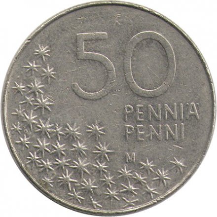 Финляндия 50 пенни 1992 год