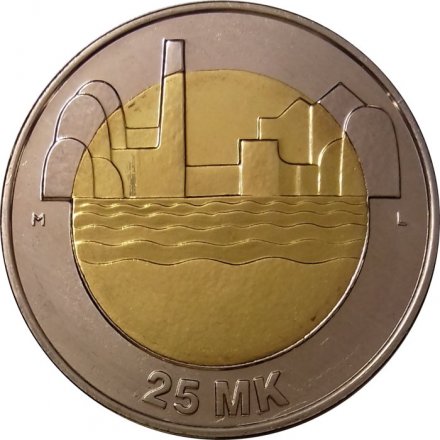 Финляндия 25 марок 1997 год - 80 лет Независимости