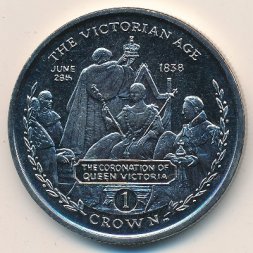 Гибралтар 1 крона 2001 год