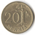 Финляндия 20 пенни 1987 год
