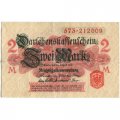 Германия 2 марки 1914 год - красная печать - F+
