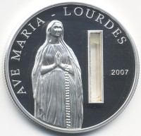 Монета Палау 5 долларов 2007 год - Дева Мария
