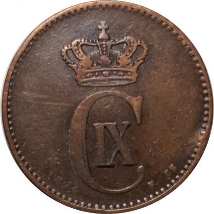 Дания 2 эре 1874 год