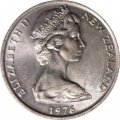 Новая Зеландия 20 центов 1976 год - Киви (BU)