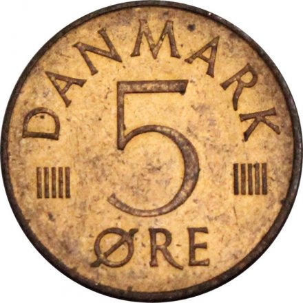 Дания 5 эре 1974 год