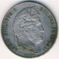 Франция 5 франков 1847 год