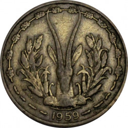 Западная Африка 10 франков 1959 год