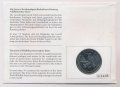 Джерси 2 фунта 1987 год - 25 лет Всемирному фонду дикой природы (медь-никель, конверт с маркой)