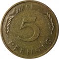 ФРГ 5 пфеннигов 1949 год - G