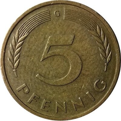 ФРГ 5 пфеннигов 1949 год - G