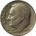 США 1 дайм (10 центов) 1969 год - Франклин Рузвельт (без отметки МД)