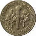 США 1 дайм (10 центов) 1969 год - Франклин Рузвельт (без отметки МД)