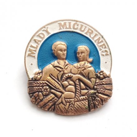 Значок Mlady micurinec. Юный мичуринец. ЧССР