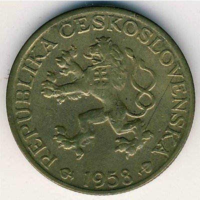 Чехословакия 1 крона 1958 год
