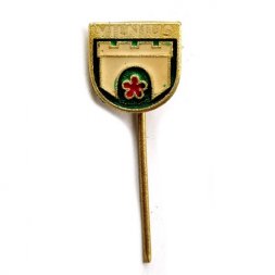 Значок-иголка Vilnius. Вильнюс. Литва. Башня