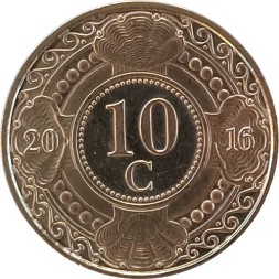 Антильские острова 10 центов 2016 год